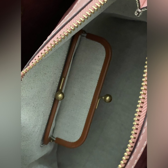 COACH 1941 Rogue 31 Peony Pink Pebble Leather Tea Rose & Rivets - Picture 13 of 16